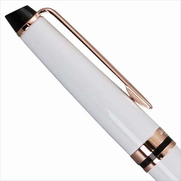 Waterman Expert Essential Precious White PG T 2168111 ballpoint pen with sleek white finish and gold accents