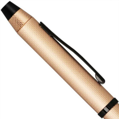CROSS Tex T3 NAT0090-20ST brush rose gold ballpoint pen and 0.5mm mechanical pencil set