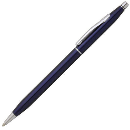 CROSS Classic Century Ballpoint Pen in translucent blue lacquer with metal accents