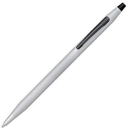 Cross Classic Century Brushed Chrome ballpoint pen with brushed metal finish and sleek design