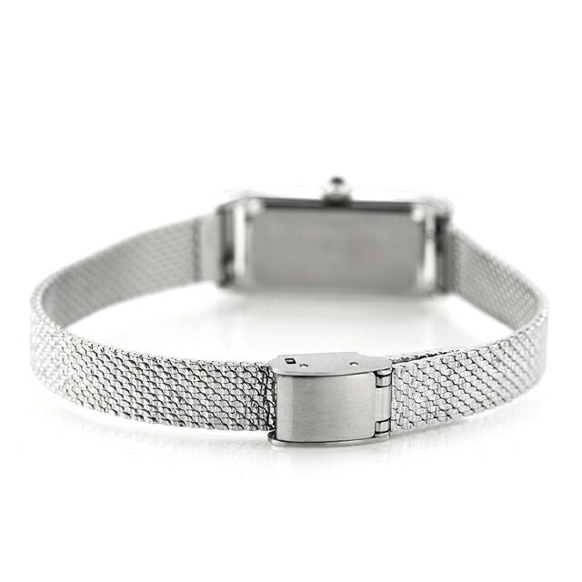 Citizen Kii EG7040-74D ladies wristwatch with white shell dial and silver stainless steel slide band