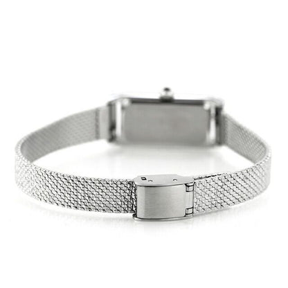 Citizen Kii EG7040-74D ladies wristwatch with white shell dial and silver stainless steel slide band