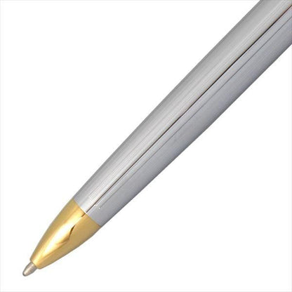 Cross Townsend Update Medalist 502TW ballpoint pen with silver finish and black grip, length 145.7 mm