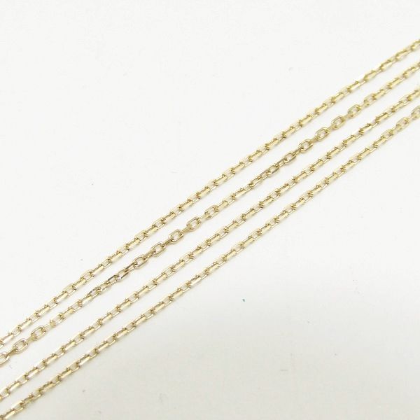 agete pearl necklace made of 10 karat gold K10 weighing 4.1g with adjustable 48cm chain in gold color