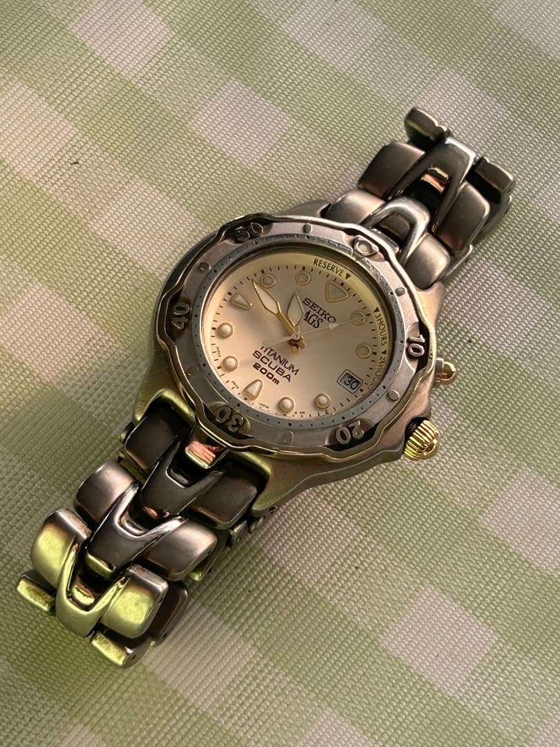 SEIKO AGS Titanium Automatic Men's Watch — Japanese