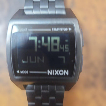 NIXON All Black Digital Men's Watch — Japanese