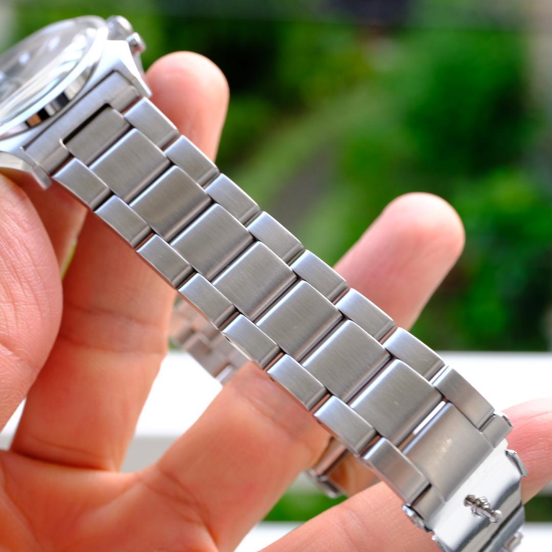 ORIENT Chronograph カットグラス グリーン Quartz Men's Watch — Japanese