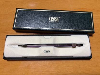 Used Cross ballpoint pen with Burger King decorative logo presented in a stylish box