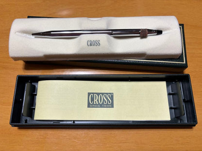 Used Cross ballpoint pen with Burger King decorative logo presented in a stylish box