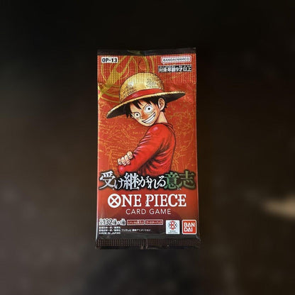One Piece Brand New Sealed One Piece Card Game Will of the Legacy OP-13 5-Pack Pack — Inherited Will OP-13 — Japanese