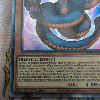 Yu-Gi-Oh Yugioh Venominaaga, the Poisonous Snake God — Japanese