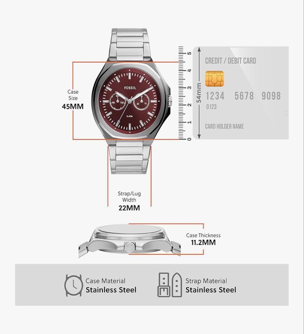 FOSSIL EVANSTON BQ2807 Quartz Men's Watch — Japanese