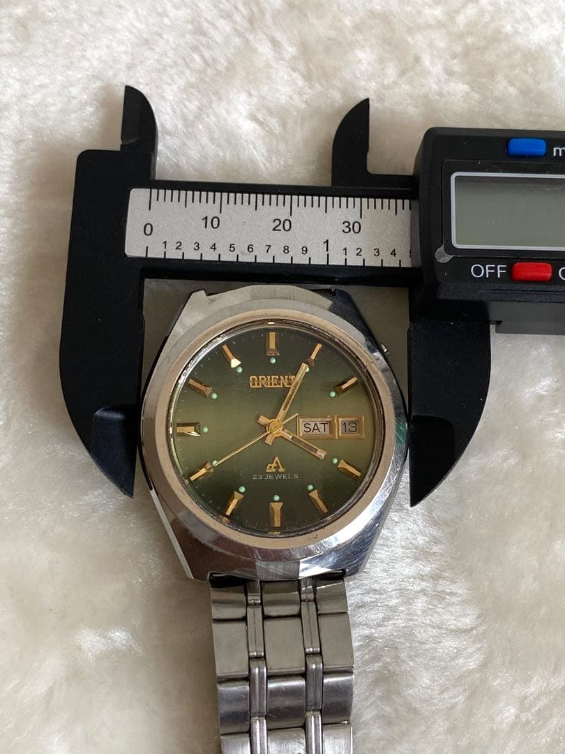 ORIENT 23石 グリーン文字盤 Automatic Men's Watch — Japanese
