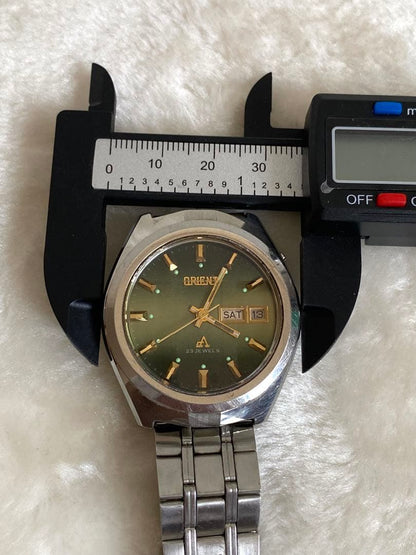 ORIENT 23石 グリーン文字盤 Automatic Men's Watch — Japanese