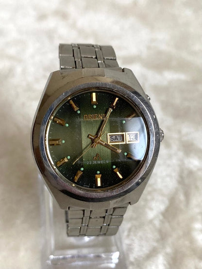 ORIENT 23石 グリーン文字盤 Automatic Men's Watch — Japanese