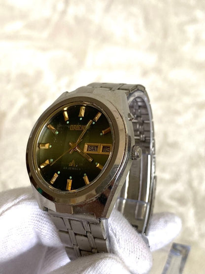 ORIENT 23石 グリーン文字盤 Automatic Men's Watch — Japanese