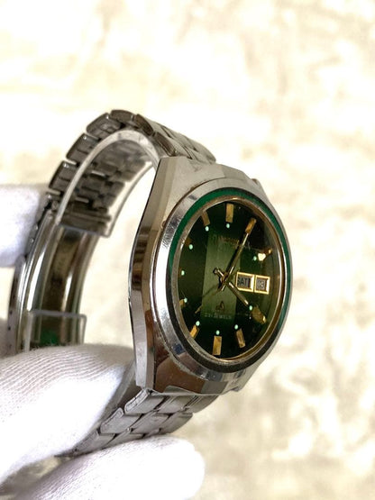 ORIENT 23石 グリーン文字盤 Automatic Men's Watch — Japanese