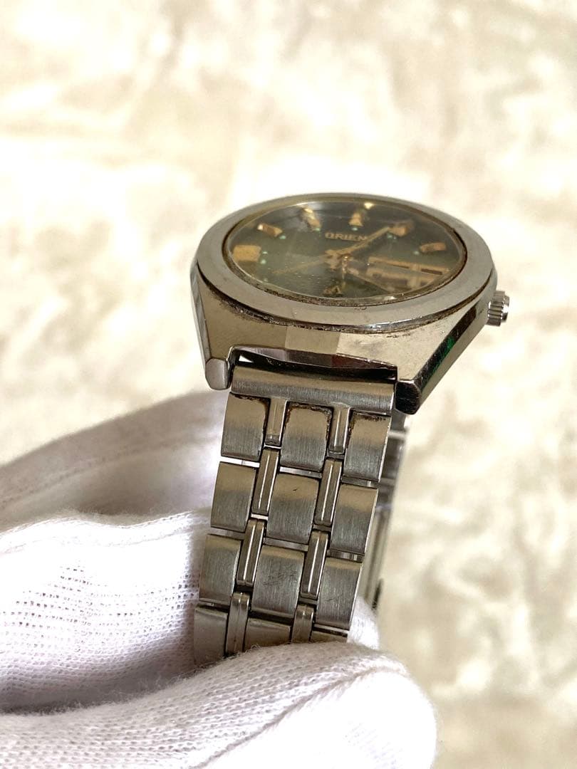 ORIENT 23石 グリーン文字盤 Automatic Men's Watch — Japanese