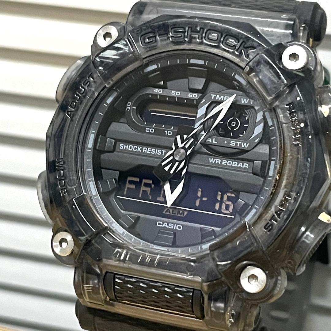 CASIO G-SHOCK クリアブラック Digital Men's Watch — Japanese