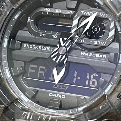 CASIO G-SHOCK クリアブラック Digital Men's Watch — Japanese