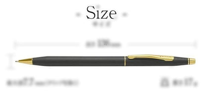 Cross Classic Century 0.7mm ballpoint pen with slim body and Meisei University logo and bonus Cross ballpoint pen