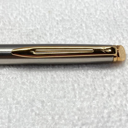 Waterman France Ballpoint Pen wb5 in silver and gold with matching case