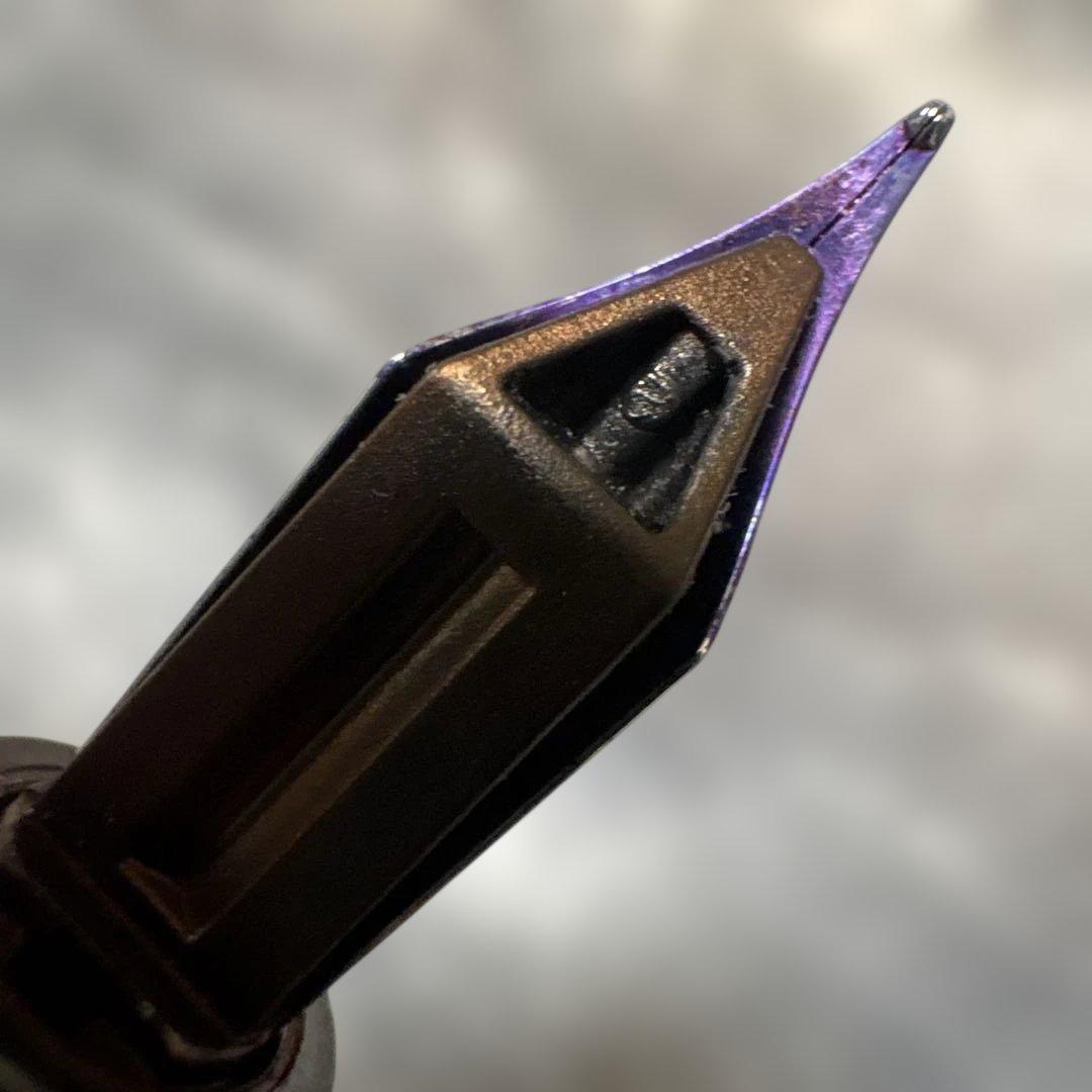 WATERMAN PARIS black fountain pen with stainless steel tip shown on white background