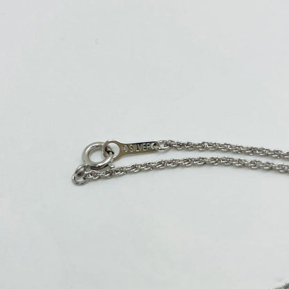 Tasaki Silver Necklace with 12.8mm round white Mabe Pearl pendant