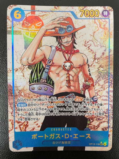 One Piece Portgas D. Ace — OP13-119 — Japanese