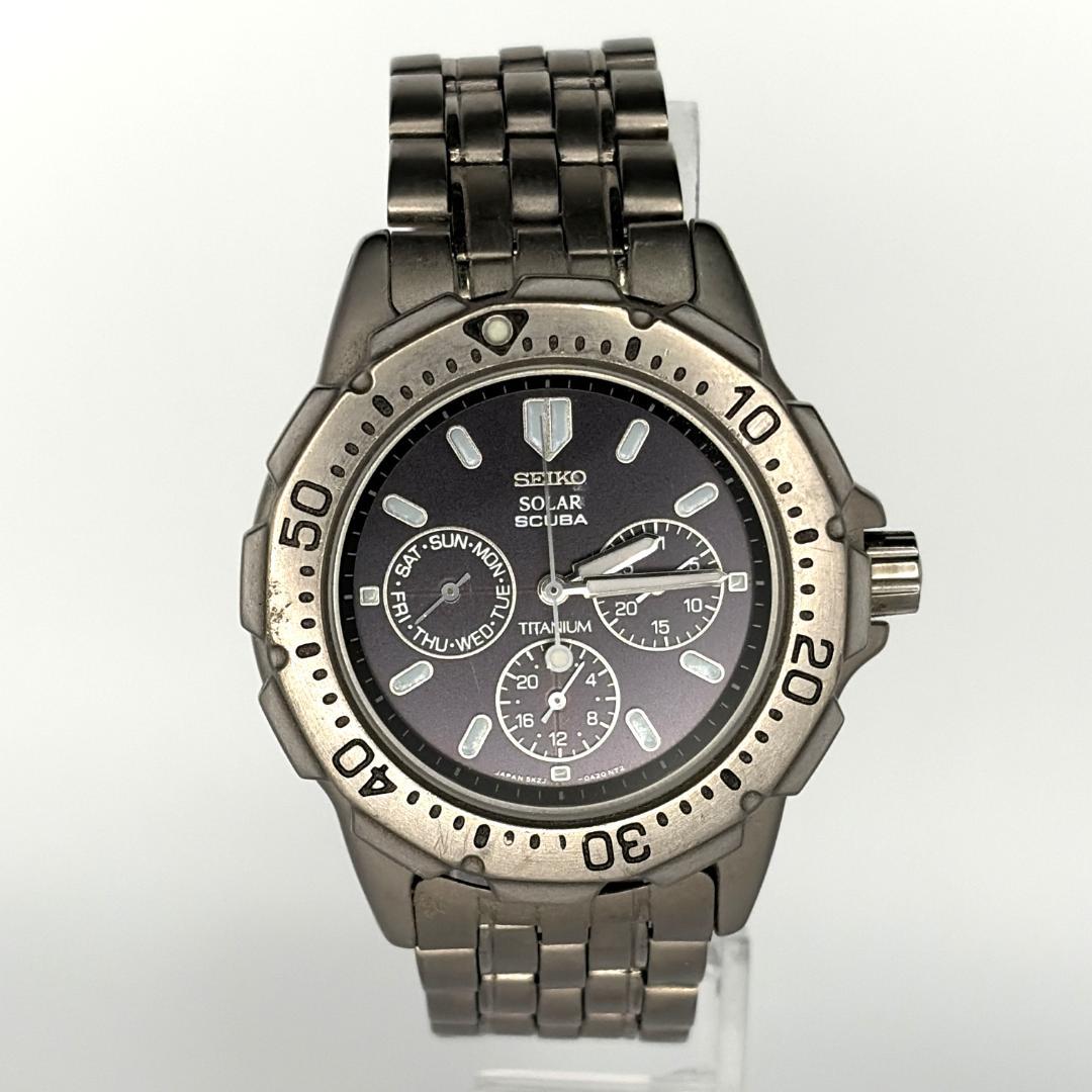 SEIKO SCUBA SBSC009 Solar Men's Watch — Japanese