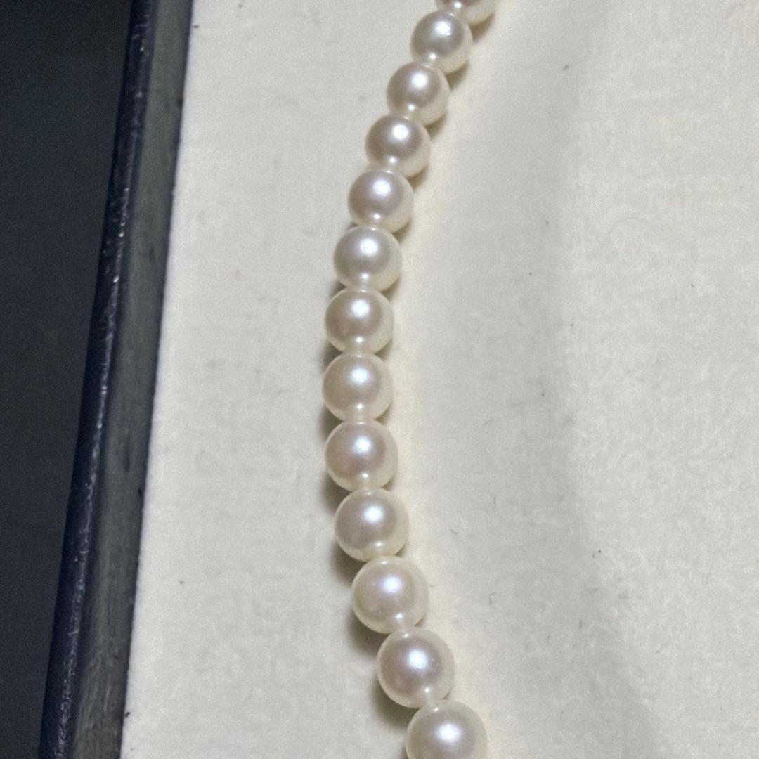 MIKIMOTO Akoya Pearl Necklace featuring 5.0-5.5mm diameter genuine pearls with high luster on a 38cm string