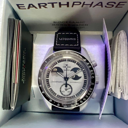 swatch Earthphase MoonSwatch Quartz Men's — Japanese