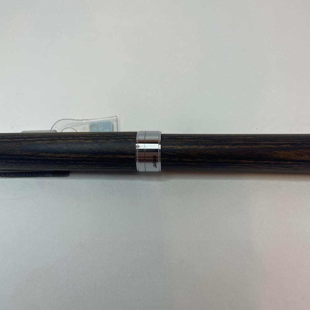 Pilot 2+1 LEGNO multi-functional pen and pencil with wooden body and fine 0.7mm ballpoint tips in black and red