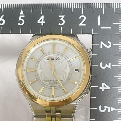 SEIKO 7B42 Solar Men's Watch — Japanese