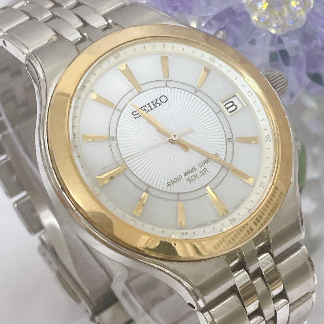 SEIKO 7B42 Solar Men's Watch — Japanese