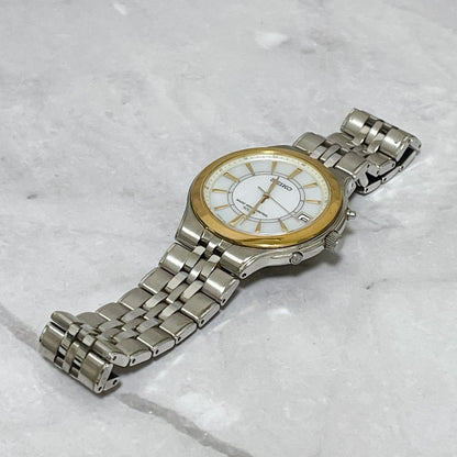 SEIKO 7B42 Solar Men's Watch — Japanese