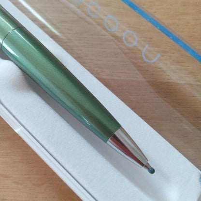 Pilot Kakuna ballpoint pen in Relief Green color with black ink and 0.7mm rotating tip