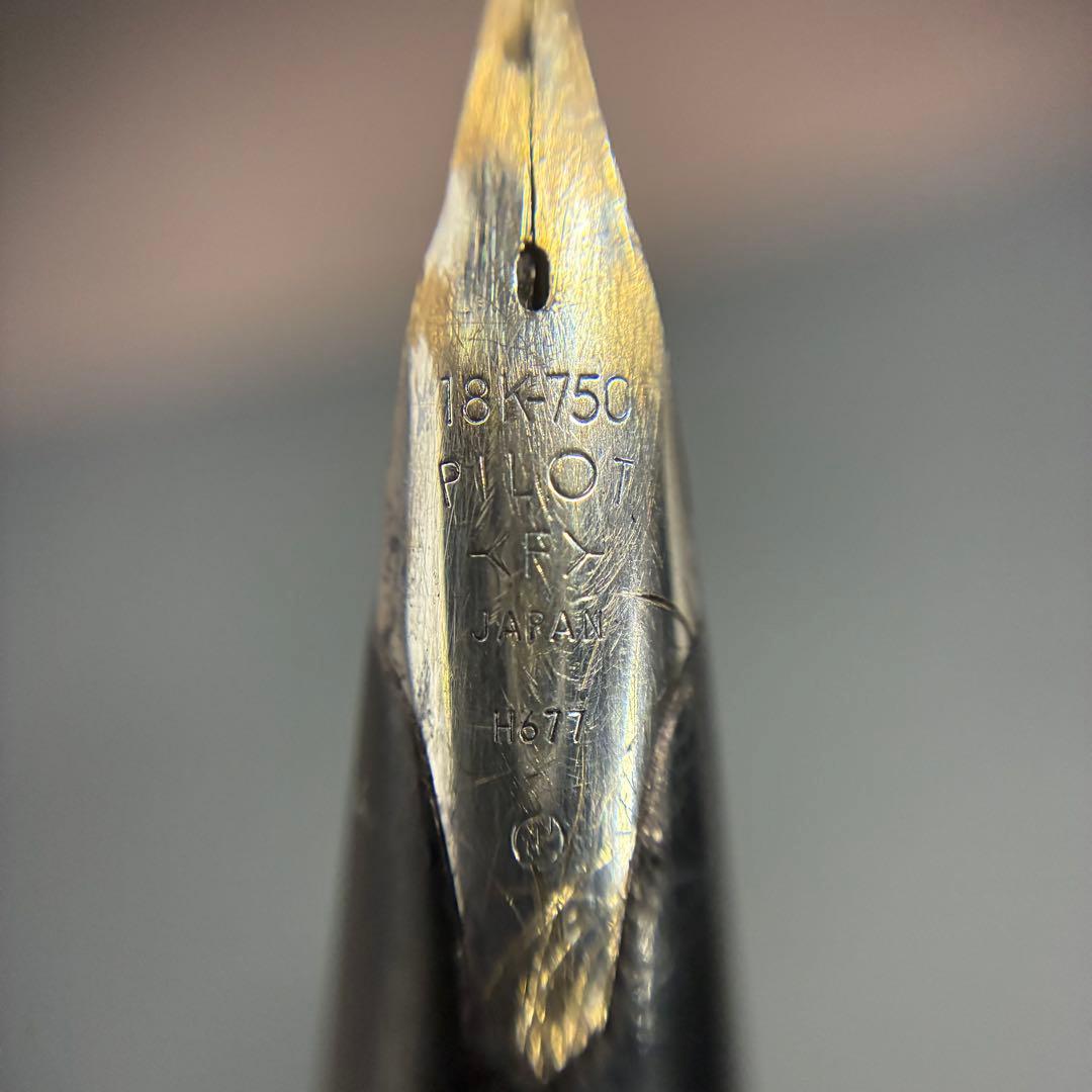 Pilot sterling silver fountain pen with silver body and classic nib shown on white background