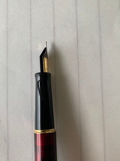 Waterman fountain pen discontinued model showing plated wear on the pen tip