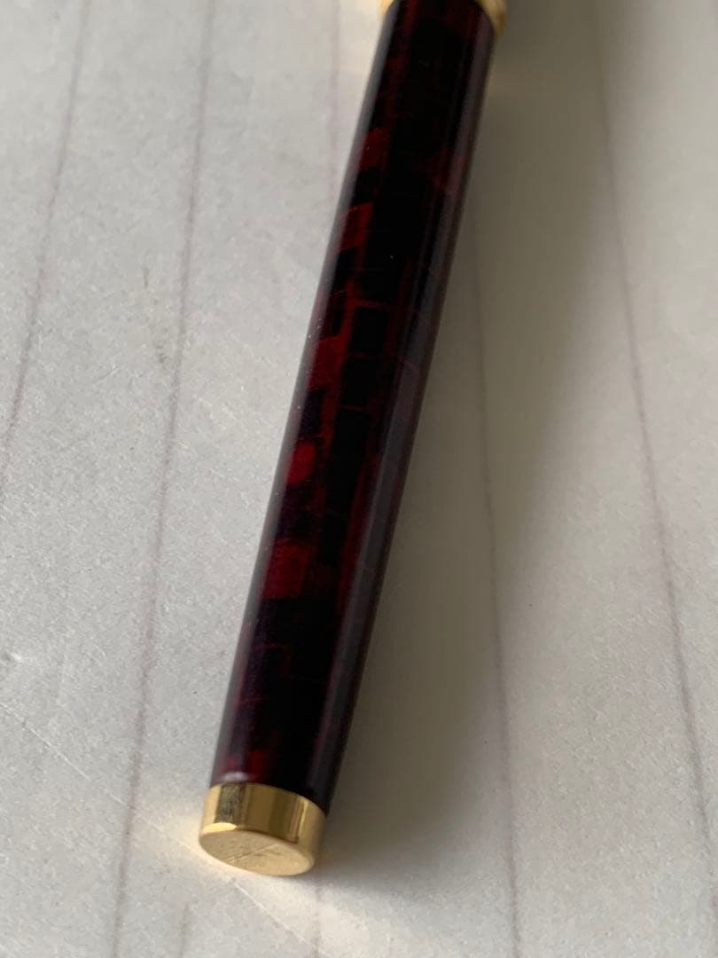 Waterman fountain pen discontinued model showing plated wear on the pen tip