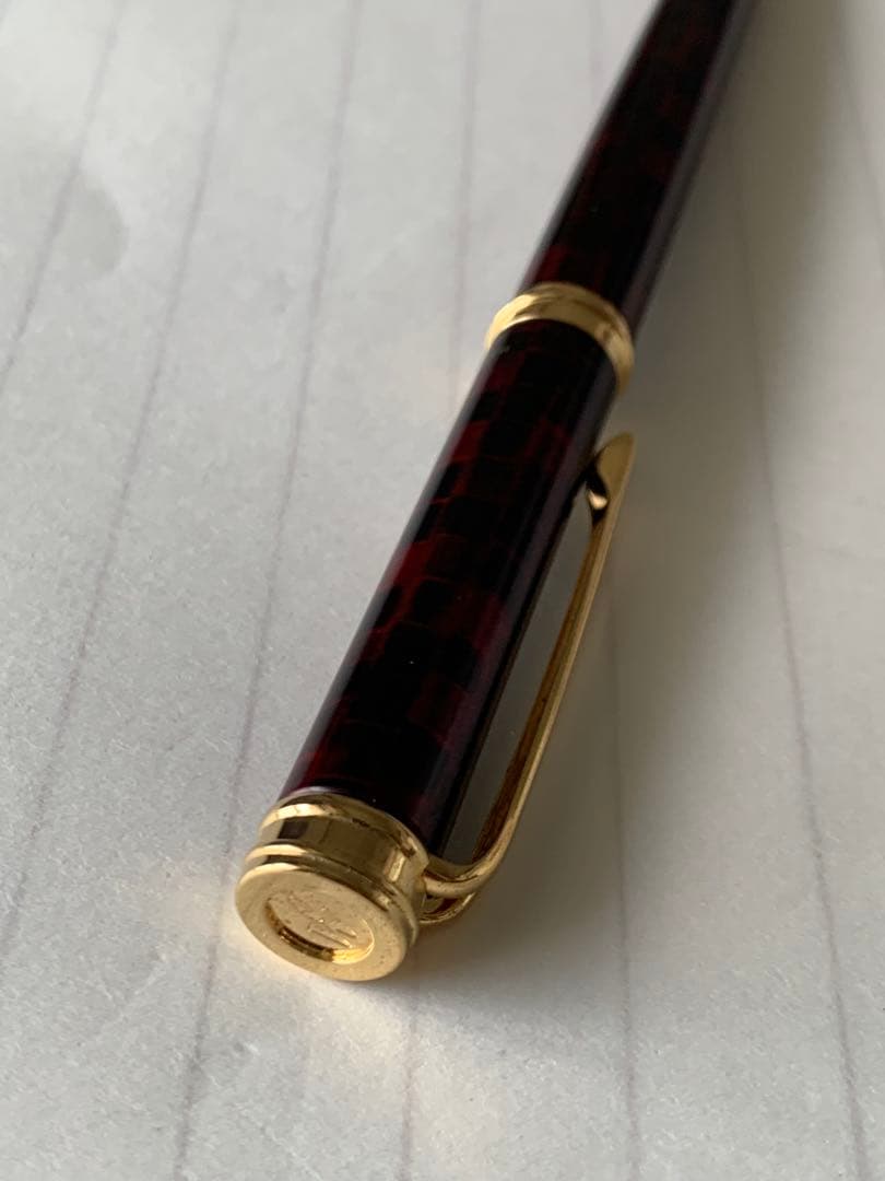 Waterman fountain pen discontinued model showing plated wear on the pen tip