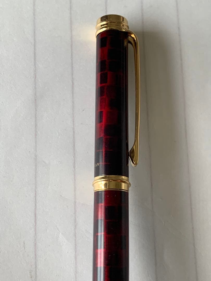 Waterman fountain pen discontinued model showing plated wear on the pen tip