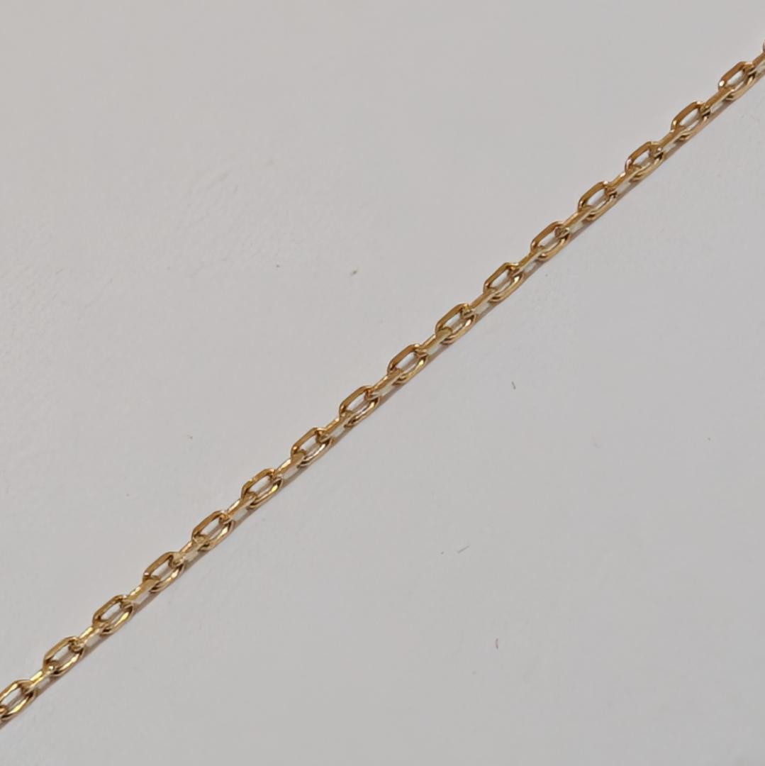 Mikimoto pearl and diamond necklace in 18K yellow gold with 7.0mm pearl and 40cm chain