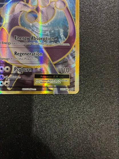 Pokemon Mewtwo ex — 103/108 — Japanese