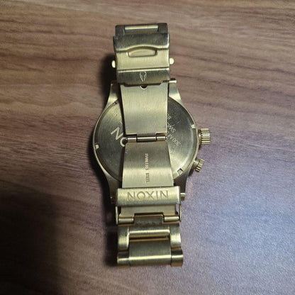 NIXON Gold Quartz Men's Watch — Japanese