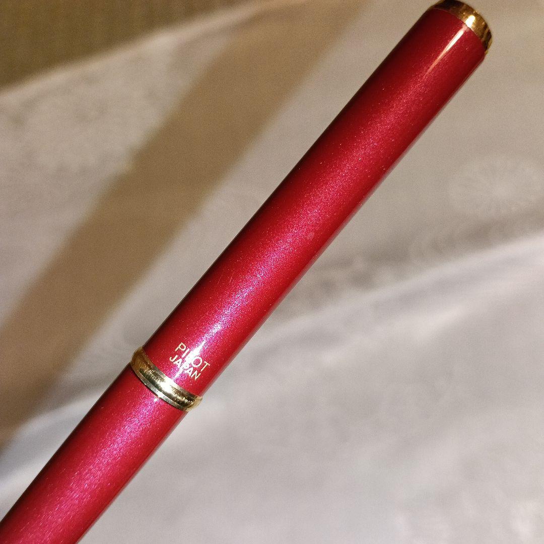 Red PILOT Cavalier fountain pen with fine nib, made in Japan