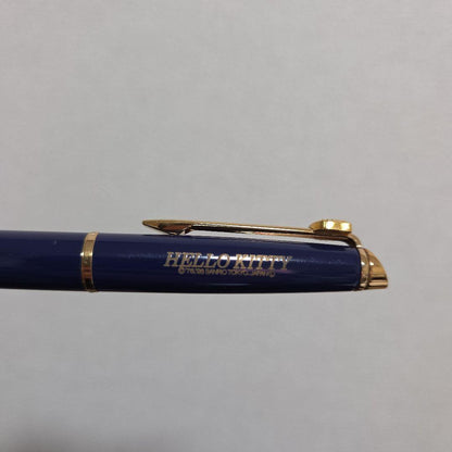 WATERMAN HELLO KITTY Blue fountain pen with gold clip and decoration