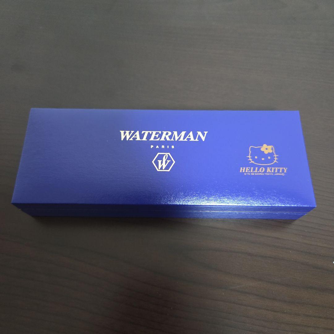WATERMAN HELLO KITTY Blue fountain pen with gold clip and decoration