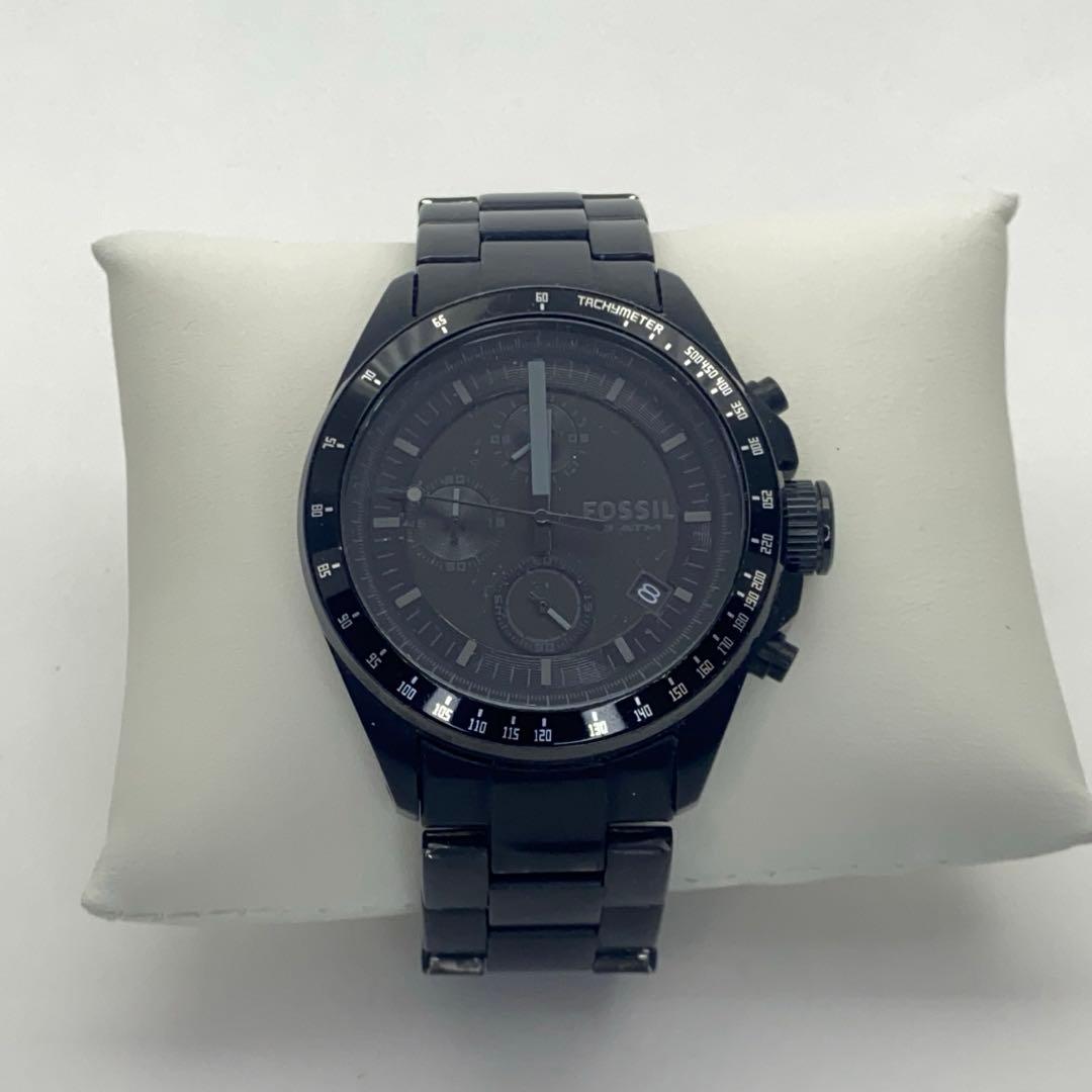 FOSSIL Decker Chronograph Black Quartz Men's Watch — Japanese