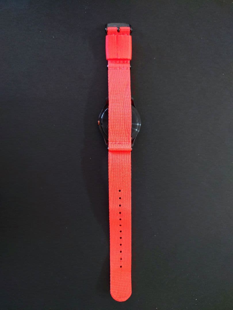 NIXON THE QUAD NEON ORANGE NYLON Quartz Men's Watch — Japanese
